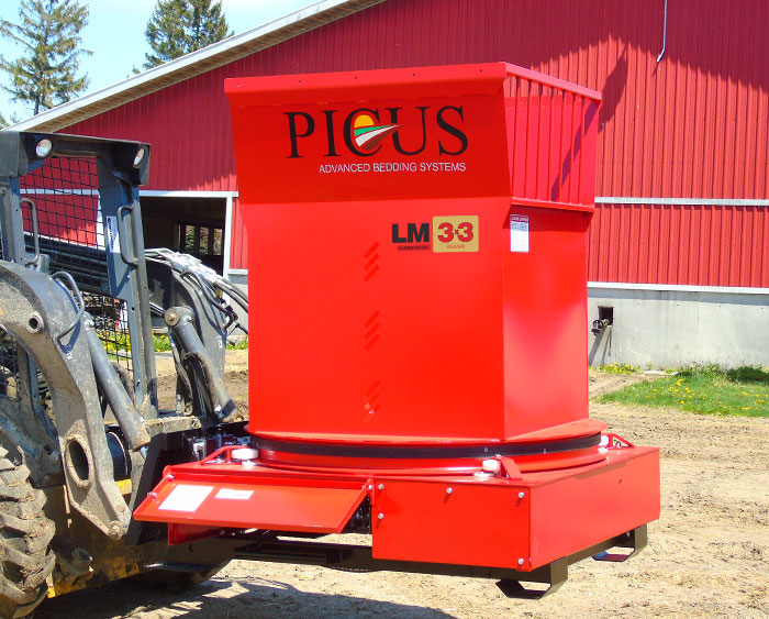 Picus Skidsteer Straw Bale Choppers